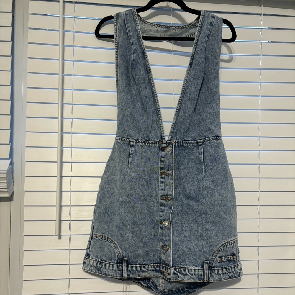 SHEIN SXY Button Down Jean Dress